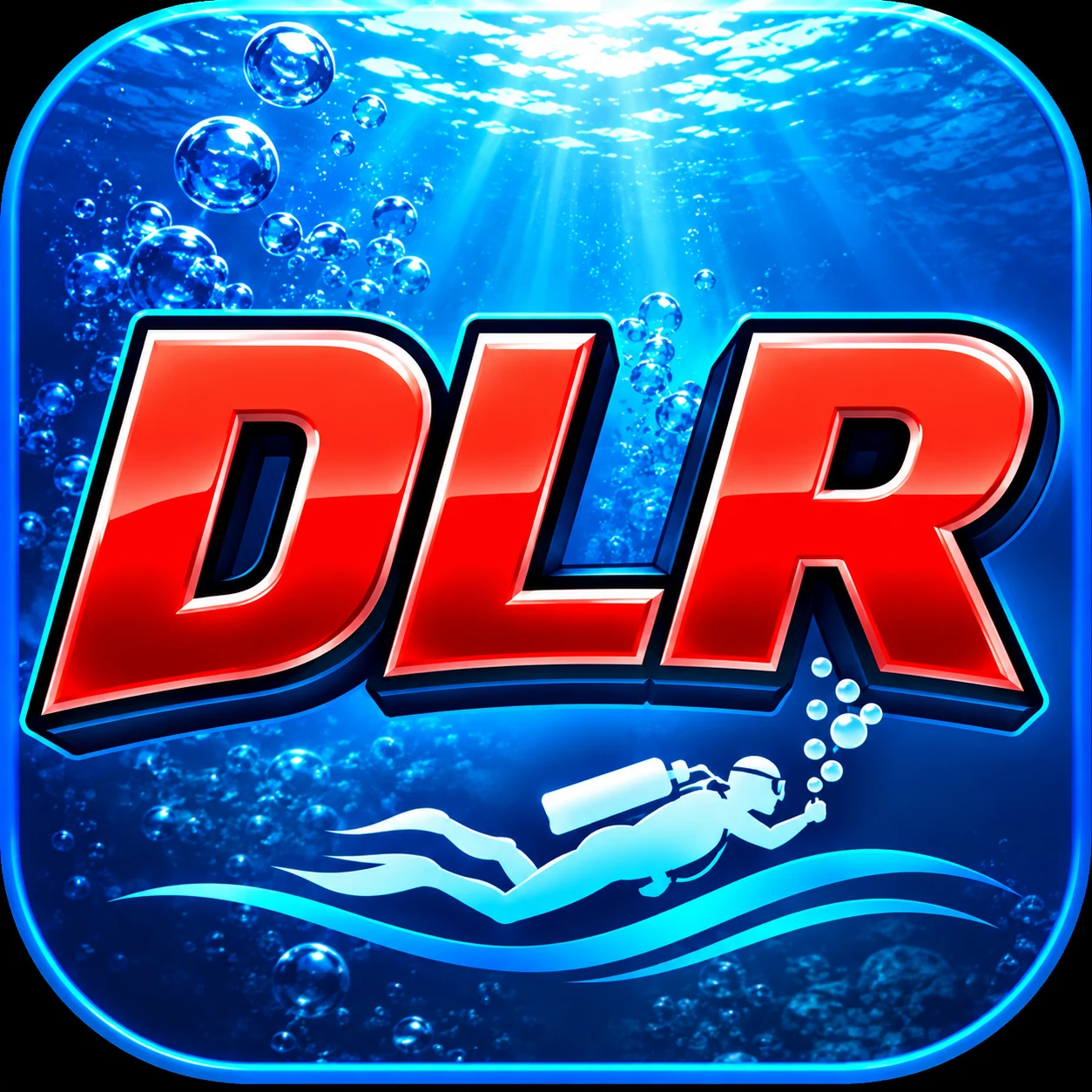 Deco Lab Runner 1 blue underwater diving simulator icon