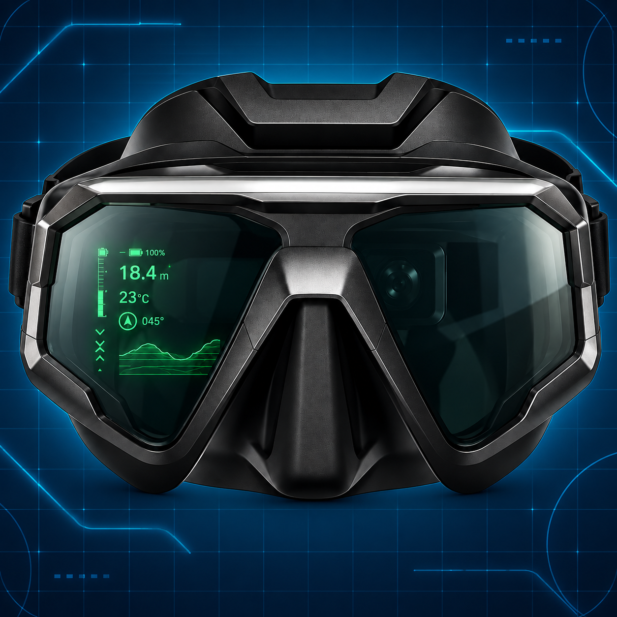 AREX ONE AR dive mask concept