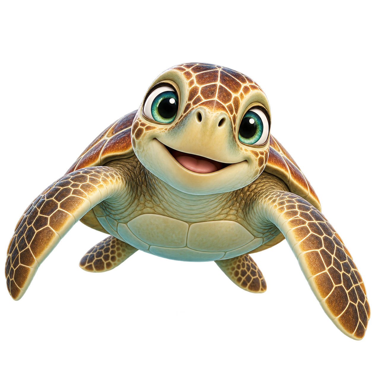 Friendly KCore sea turtle mascot