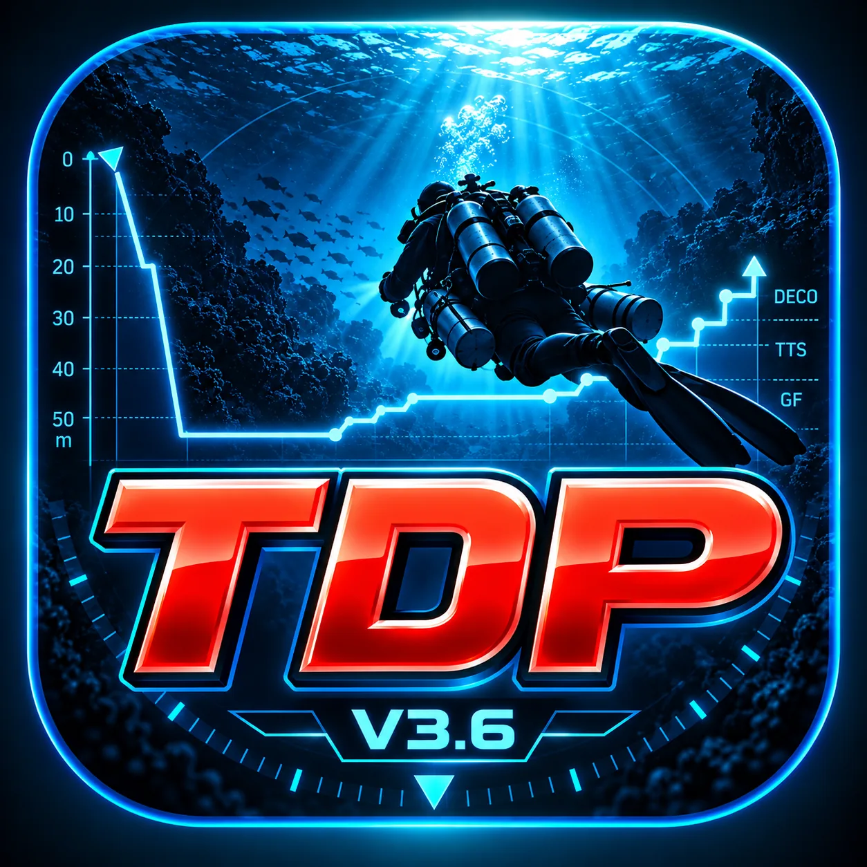 Technical Dive Planner V3.6 underwater diagnostics icon
